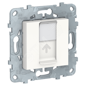 Unica New Белый Панель лицевая RJ45 Keystone/Systimax | NU546118 | Schneider Electric - Schneider Electric