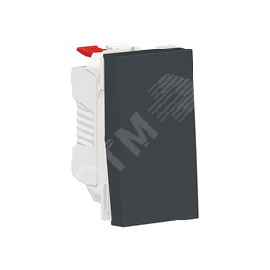 Переключатель UNICA MODULAR одноклавишный схема 6 10 AX 250 В 1 модуль антрацит - Schneider Electric