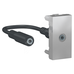 UNICA MODULAR Розетка в рамку Minijack, 1 модуль, алюм - Schneider Electric