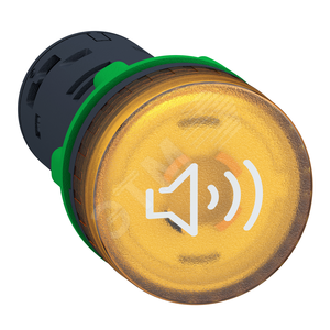 ЗУММЕР, НЕПР./ПРЕР.СИГН., ЖЕЛТ.ПОДС,230В - Schneider Electric
