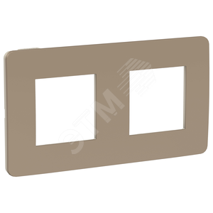 UNICA STUDIO Рамка 2-постовая, ПЕСОЧНЫЙ/беж