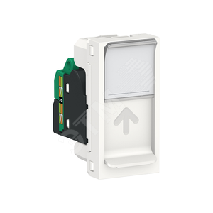 UNICA MODULAR Розетка комп. 1хRJ45, кат. 5е STP, 1 модуль, бел - Schneider Electric