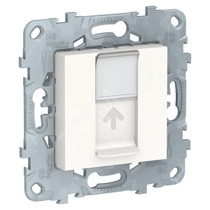 Unica New Белый Розетка компьютерная, RJ45, одиночная кат. 5е UTP | NU541118 | Schneider Electric - Schneider Electric