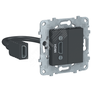 Unica New Антрацит Розетка HDMI | NU543054 | Schneider Electric - Schneider Electric