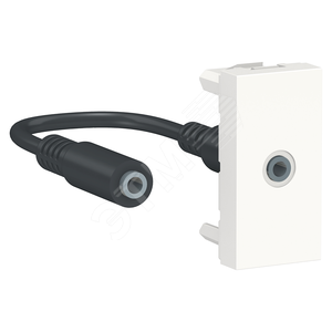 Розетка UNICA MODULAR Minijack 1 модуль белый (NU343318) - Schneider Electric