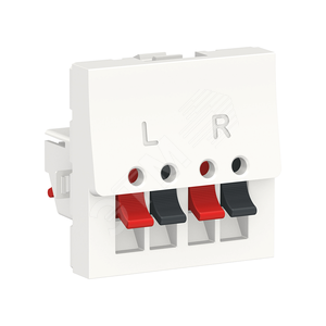 Unica Modular Белый Аудиорозетка, 2 мод. | NU348618 | Schneider Electric - Schneider Electric