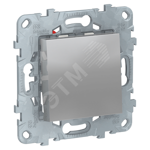 Переключатель UNICA NEW одноклавишный перекрестный схема 7 10 AX 250 В алюминий - Schneider Electric