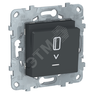 UNICA NEW Выкл карточный, с подсв, 10 А, антр - Schneider Electric
