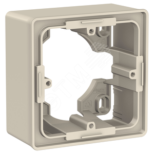 Коробка UNICA NEW для открытой установки 1-постовая бежевый (NU800244) - Schneider Electric
