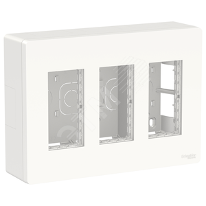 UNICA SYSTEM+ БЛОК открытой установки 3х2 белый | NU123418 | Schneider Electric - Schneider Electric