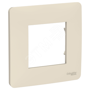 Рамка UNICA STUDIO однопостовая бежевый