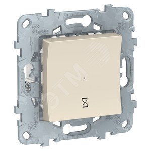 Таймер UNICA NEW нажимной 10А бежевый (NU553544) - Schneider Electric