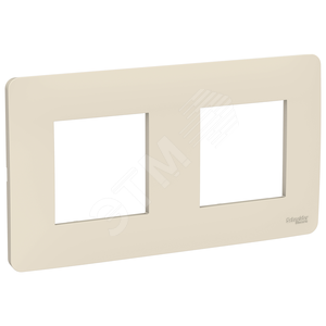 Рамка UNICA STUDIO двухпостовая бежевый (NU200444)