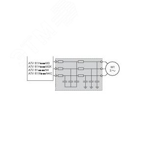 СИНУС ФИЛЬТР 400A IP00 (VW3A5209) - фото 5