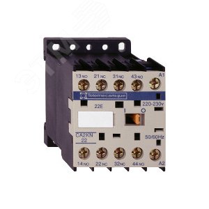 ПРОМЕЖУТОЧНОЕ РЕЛЕ 2НО+2НЗ, ЦЕПЬ УПРАВЛЕНИЯ 400В,50/60ГЦ | CA2KN22V7 | Schneider Electric 9