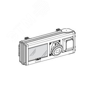 ОТВЕТВ. КОРОБКА 32А С 1-ОЙ СИЛ. РОЗЕТКОЙ 2