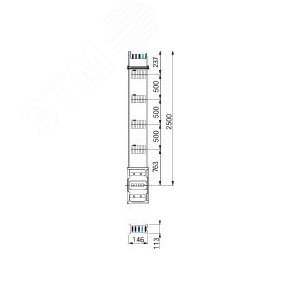 Секция прямая для вертикального распределения 2.5М 630А - фото 6