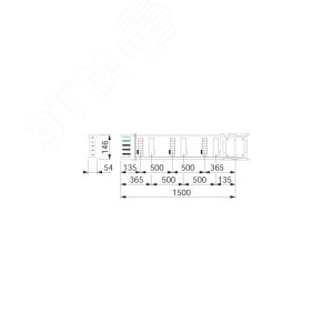 Секция прямая 1.5М 400A 6