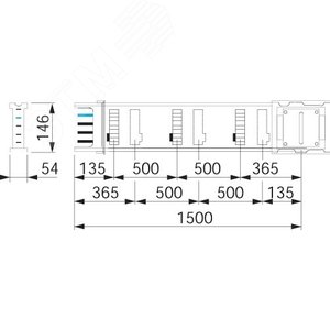 Секция прямая 1.5М 400A 2
