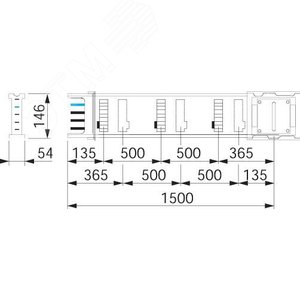 Секция прямая 1.5М 400A 3