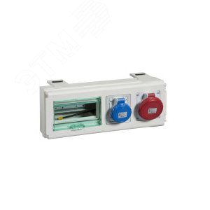 ОТВЕТ. КОРОБКА 32А С 2-МЯ СИЛ. РОЗЕТКАМИ 6