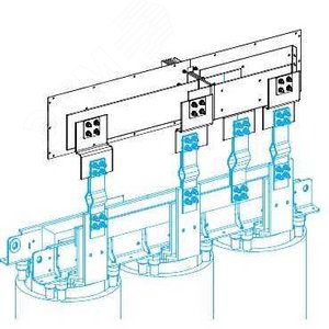 ВВОДНЫЙ БЛОК ДЛЯ СУХИХ ТРАНС. N5, 3L+PE, Cu, 5000А | KTC5000EL35 | Schneider Electric 2
