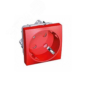 РОЗЕТКА 45 2P+E красная с мех.блокировкой со шторками - фото 8