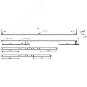 2 ПОДЪЕМНЫЕ РЕЙКИ 2400 | NSYSFTB24 | Schneider Electric - фото 6