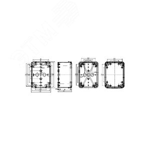 Коробка пластиковая 164х121х87 с ABS серая RAL7035 (NSYTBS16128) - фото 9
