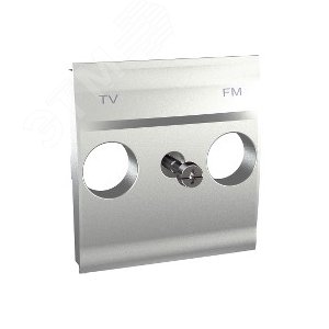 Unica TOP Алюминий Центральная плата TV-FM розетки | MGU9.440.30 | Schneider Electric 3