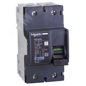 Выключатель автоматический двухполюсный NG125N 25А C 25кА | 18624 | Schneider Electric 6