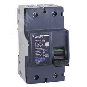 Выключатель автоматический двухполюсный NG125L 25А MA 50кА | 18873 | Schneider Electric 6