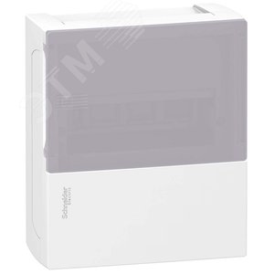 MINI PRAGMA ЩИТ НАВЕСНОЙ С ДЫМЧАТОЙ ДВ. 1РЯД/8МОД,IP40,IK07,63А,2 клеммы,Италия | MIP12108T | Schneider Electric - фото 4