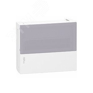 Щит распределительный навесной ЩРн-П-12 IP40 пластиковый прозрачная дверь белый Mini Pragma NEW (MIP12112S) 4