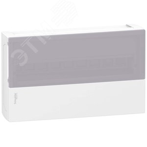 Щит распределительный навесной ЩРн-П-18 IP40 пластиковый прозрачная дверь белый Mini Pragma NEW (MIP12118S) 4