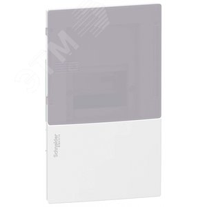 MINI PRAGMA ЩИТ ВСТРАИВ. С ДЫМЧАТОЙ ДВ. 1РЯД/4МОД,IP40,IK07,50А,2 клеммы,Италия | MIP22104T | Schneider Electric - фото 2