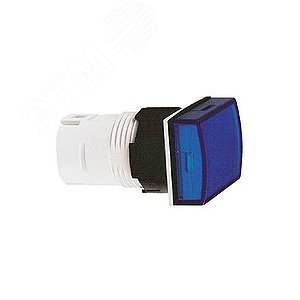 Лампа сигнальная прямоугольный синяя 6