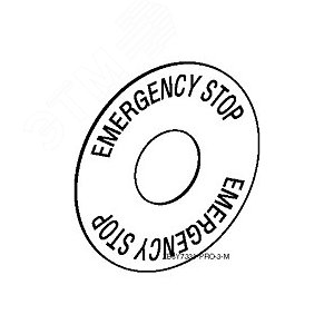Маркировка EMERGENCY STOP (ZB6Y7330) 2