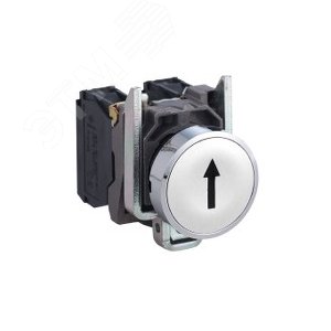 Кнопка черная Стрелка без фиксации 1НО (XB4BA3341) 5