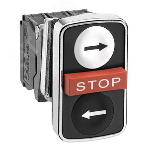 Кнопка 22мм тройная с маркировкой 4