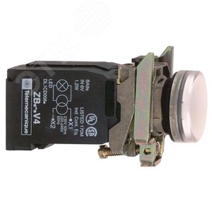 СИГН. ЛАМПА 22ММ С ТРАНСФ. ПИТ. БЕЛАЯ 4