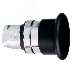 Головка грибовидной кнопки 40мм черная 3