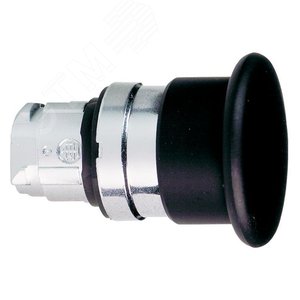 Головка грибовидной кнопки 40мм черная 4