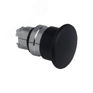 Головка грибовидной кнопки 40мм черная 8