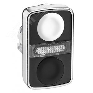 ГОЛОВКА КНОПКИ ДВОЙНАЯ БЕЗ МАРКИР + LED ZB4BW7A1720 | ZB4BW7A1720 | Schneider Electric 3