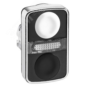 ГОЛОВКА КНОПКИ ДВОЙНАЯ БЕЗ МАРКИР + LED ZB4BW7A1720 | ZB4BW7A1720 | Schneider Electric 4