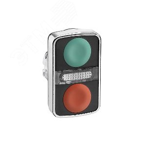 Головка кнопки двойная без маркировки + LED - фото 6