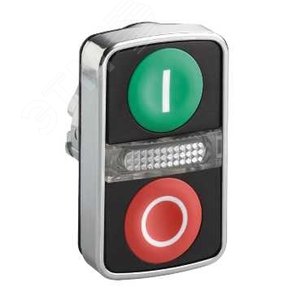 Головка кнопки двойная с маркировкой + LED (ZB4BW7L3741) - фото 3
