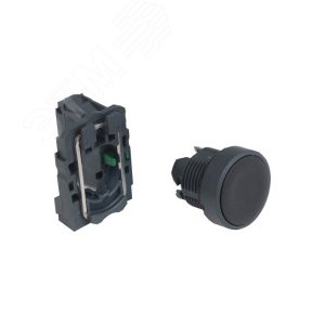 КНОПКА 22ММ ЧЕРНАЯ С ВОЗВРАТОМ | XB5AA21 | Schneider Electric 8