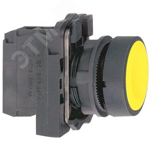 Кнопка желтая без фиксации 22 мм 1но (XB5AA51) 3